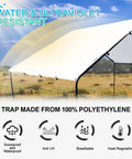Waterproof UV-resistant cover of Walk In Heavy Duty Chicken Coop With Large Outdoor Run 9.8 Feet Long 9.8 Feet Wide 6.6 Feet High