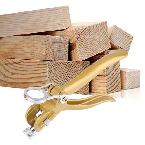 Saw Set Pliers For Woodworking And DIY Projects, Sharpen Handsaw Teeth With Zinc Alloy Copper Alloy next to wooden blocks
