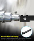 Side view of mini lathe roller burnishing tool with bearing steel balls for conventional and CNC lathes