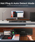 Top Shelf Heavy Duty 16 Port Hdmi Kvm Switch Rack Mount Console displaying auto detect feature and PC input status.