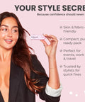 Double Sided Fashion Tape And Body Tape 36 Strips For Women Latex Free Dress Hold Steady Secure Fit Stay Pinned Fix Wardrobe Woes All Day, compact and purse-ready for quick styling.
