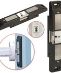 Fire Emergency Door Electric Strike Push Rod Lock For Panic Bar Exit Open Device, 12V DC Magnetic Release With Lock Status Output