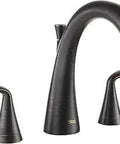Fluent Deck Mount Bathtub Faucet in Legacy Bronze with Brass Construction Ceramic Disc Valve Exclusive Handle Alignment System