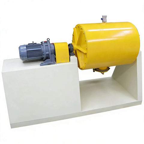Workhorse Industrial Ball Mill Grinding Machine 220V for wet powder milling with yellow drum and motor unit