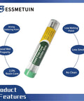 Aluminum Solder For Soldering Projects, Lead Free Core Solder With Flux For Stainless Steel And Nickel Sheets, 1.0mm Wire