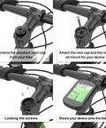 Gear Up With This 4 Pack Bike Mount Replacement Inserts for Out Front Cycling Computer Mounts installation steps.