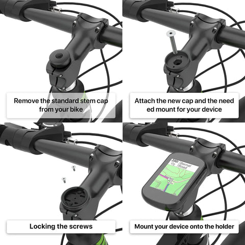Gear Up With This 4 Pack Bike Mount Replacement Inserts for Out Front Cycling Computer Mounts installation steps.