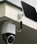 Six Pack IP68 Waterproof Junction Boxes With 3 In 3 Out Lever Wire Connectors installed on outdoor camera setup.