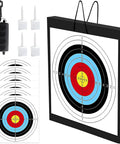Archery Target For Backyard Practice 19.7 Inch Square 2 Inch Thick Foam Target with Eva Material, target paper, pins, rope