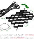 Foldable Polyethylene Honeycomb Pavers For Permeable Gravel Drainage No Fuss Lawn And Patio Grid Slab 6x10m shown uninstalled