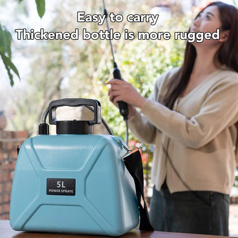 5L Powerful Electric Garden Sprayer With Adjustable Nozzle For Farm And Home Use in outdoor setting