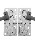 45 Degree Tip Out Frameless Cabinet Hinges With Soft Close Damper For Quiet No Slam Smooth Closing And Noise Reduction In Kitchen Cabinets 1 Pair Premium ULTECHNOVO metal hinges