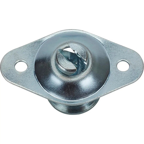 Kick Out Style Self Ejecting Quarter Turn Fasteners With Flush Mount Thumb Tabs For Race Cars And Trucks.700 Grip Length 5/16 Shank Zinc Steel panel clip close-up view.