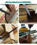 Kickstart Your Carpentry Game With This Hella Durable Eight Inch Wood Rasp File Set Featuring Flat Round Half Round And Triangular Teeth For Knotty Smoothing Badass Wood Finishing Work, shown in use.
