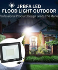 2 Pack 100W LED Flood Lights Outdoor With Plug, 10000lm High Brightness Daylight 6500K IP66 Waterproof Exterior Floodlights Display
