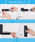 Steps for using Black Self Fusing Silicone Tape 2 Pack 1 Inch by 11.8 Feet for quick pipe repairs