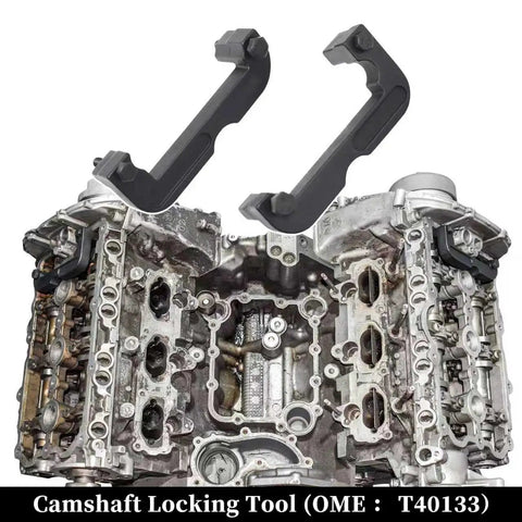DIY Ready Pro Grade Camshaft Locking And Timing Tool Kit for VW Audi Engines 2.0-5.2 on engine block with T40133 label