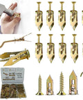 Self Drilling Drywall Anchors And Screws Kit With Zinc Plated Steel For No Drill Mounting, various sizes and installation