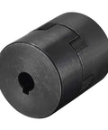 Flexible Coupling Shaft From 10mm To 14mm Bore, 53mm Long, 44.5mm Outer Diameter, C45 Steel Motor Coupler Front View