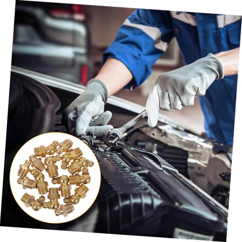 Go To Tough Grease Fitting All In One Kit With Straight 45 Degree And 90 Degree Nozzles For Automotive Use in engine maintenance
