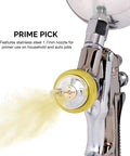 Beast Workhorse HVLP Gravity Feed Paint Sprayer with 1.7 mm Nozzle, steel body spraying fine mist, ideal for auto and DIY projects.