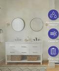 Bathroom showing Smart Humidity Sensor Switch For Bathroom Exhaust Fans With Auto Moisture Control benefits.