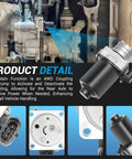 Straight Swap Rear Axle Differential Actuator Motor For Hyundai Santa Fe Tucson Kia Sorento Sportage Zero Hassle Heavy Duty Oem 47810 3b500 with detail on AWD coupling oil pump.