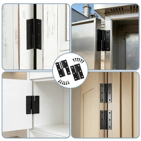 Two Pack Copper Lift Off Cabinet Door Hinges Two Point Four Inch Right Handed Slip Joint Black Butt Hinges For Cabinets