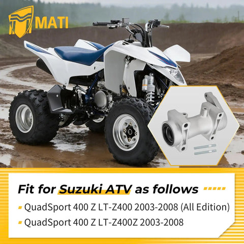 Rear Axle Bearing Housing Carrier Kit For Suzuki QuadSport 400 Z LT-Z400 LT-Z400Z 2003-2008 Replacement Part High-Strength Housing For Durable Axle Assembly on ATV