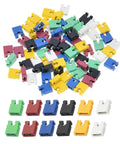 120 Piece Jumper Cap Kit for 2.54mm Headers Open Top Shunt Jumpers Mixed Colors for Arduino and Raspberry Pi Projects