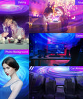 Galaxy Projector 5 In 1 Nebula Aurora Light With Built In Bluetooth Speaker White Noise Night Light for home use scenarios.