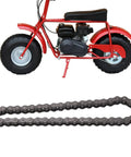 Heavy Duty Steel Alloy Chain Roller Tensioner Kit For 420 Mini Bike, Durable Drive System With Spring And Link For 212cc 196cc Engine Upfits And Baja Rides, shown with 420 chain