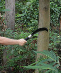 Heavy Duty Billhook Sickle Machete with Aluminum Handle used in forest for brush busting on small farms.