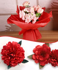 Red Gift Tissue Paper 160 Sheets 14 By 20 Inches Bulk Pack for wrapping bouquet and making floral decorations.