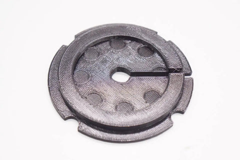 Replacement Throat Plate Insert For Sealey SM1302 Variable Speed Scroll Saw showing circular design with central opening
