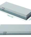 Dual Sided 400/1000 Grit Knife Sharpening Stone With Non Slip Rubber Base For Kitchen, Hunting, And Pocket Knives Or Blades