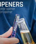 Titanium EDC Pry Bar Keychain Multitool Pocket Tool With Bottle Opener And Small Screwdriver for Everyday Carry opening bottle