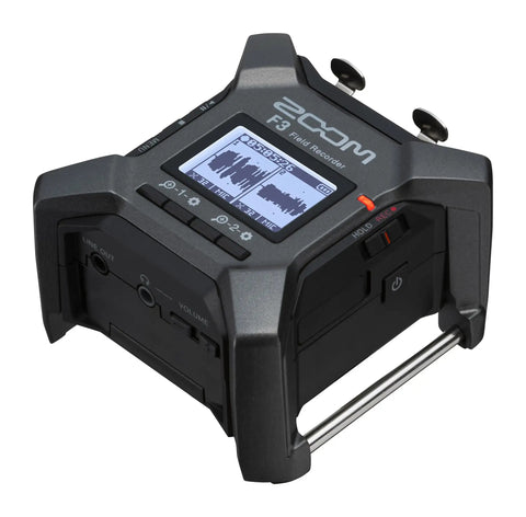 Professional Field Recorder For Filmmakers And Musicians With Two Locking XLR And TRS Inputs, 32 Bit Float, Dual AD Converters displayed.