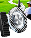 Golf Cart Phone Holder With Magnetic Mount For Dads And Golfers Fathers Day Gift showing carbon fiber design with golf cart setup