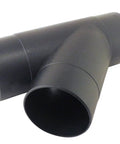 Shop Floor Pro Setup 4 Inch 3 Way Y Connector For Dust Collector Systems Tough ABS Plastic Branch Tee Fitting angle view