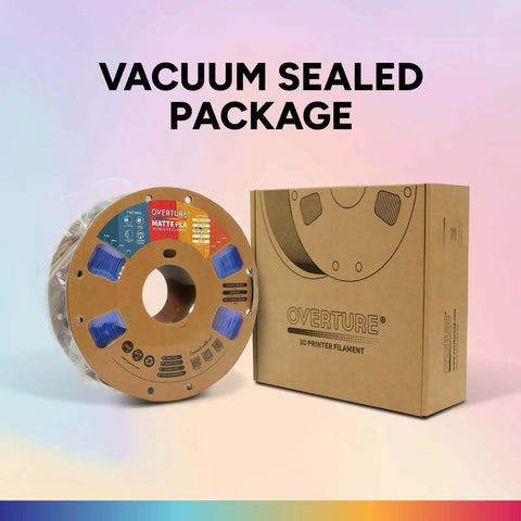 Matte Blue PLA Filament 1.75mm 1Kg spool with packaging, vacuum sealed for easy 3D printing, low warping, and smooth surface.