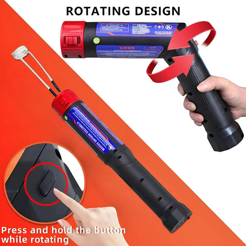 Handheld 1700W Heavy Duty Magnetic Induction Heater To Kick Loose Rusted Bolts Nuts Gears Quick One Hand Mini Auto Shop Thread Yanker Extractor Aluminum Box with rotating design.