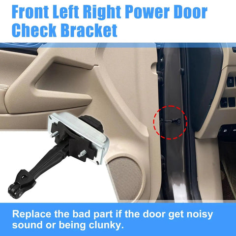 Chevrolet Silverado Front Door Hinges With Multi Level Limiter And Soft Close Dampening Check Strap Stop Durable Wear