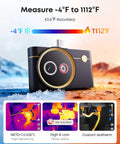 Dual Lens Android Thermal Camera With IR Eraser, 512x384 Sensor, 0.035 C Sensitivity, 15x Digital Zoom, -4 F To 1112 F Range