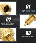 10 Pack Large Bore Tire Valve Adapters External Valve Stem Reducers 22 mm Length Gold Color Built To Last Tire Valve Connector