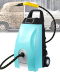 Jintvo High Pressure Steam Cleaner Heavy Duty Commercial 20 Second Fast Heat Up With 3.5L Large Water Tank And 110 Degreec Hot Steam For Deep Cleaning Cars Kitchens Bathrooms Floors And Upholstery Jobs Blue Edition machine with hose