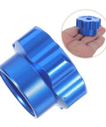 Blue Round Wheel Handwheel Outdoor Faucet Handle Replacement For Hose Bib And Spigot Stem 6.6mm Hole Aluminum Alloy Valve Handle