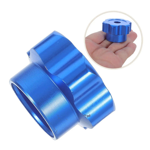 Blue Round Wheel Handwheel Outdoor Faucet Handle Replacement For Hose Bib And Spigot Stem 6.6mm Hole Aluminum Alloy Valve Handle