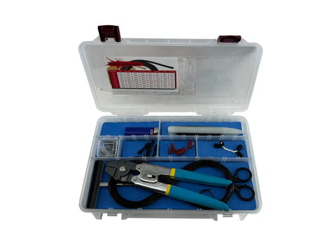 Speargun Rigging And Repair Kit For Grab And Go Spearfishing Tool Box With Lighter And Scissors, Stainless Gear, Perfect For Freediving, Diving, Scuba And Boat Use, Practical, Value Packed