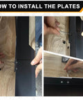 Installation of Wheel Alignment Tool With Imperial Tape Measure No Caliper Removal Upgrade Automotive Alignment Kit with stainless steel toe plates.